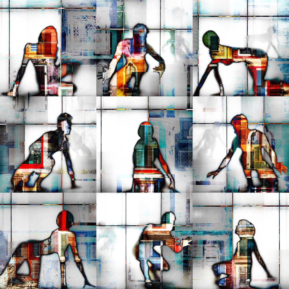 Figure urbane colorate da Igor Shrayer
