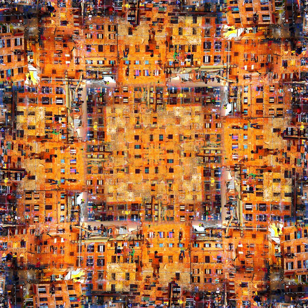 Mosaico urbano denso da Igor Shrayer