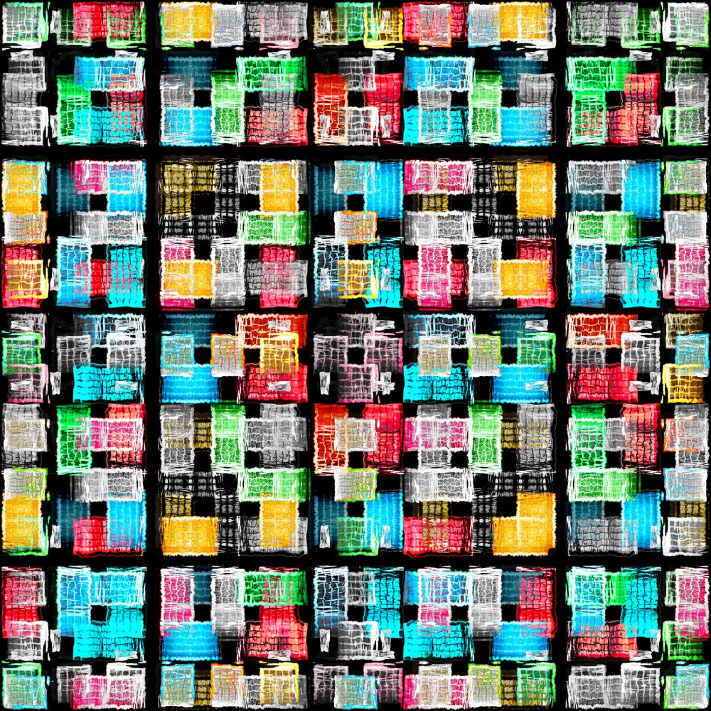 Blocchi astratti dai colori vivaci da Igor Shrayer