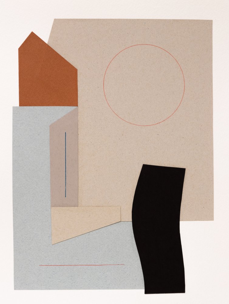 Collage astratto moderno da Ildefonso Martín