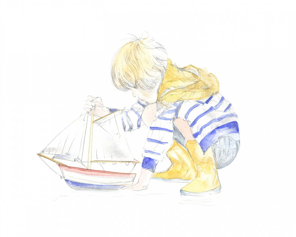 Ragazzo e barca da Isabelle Brent