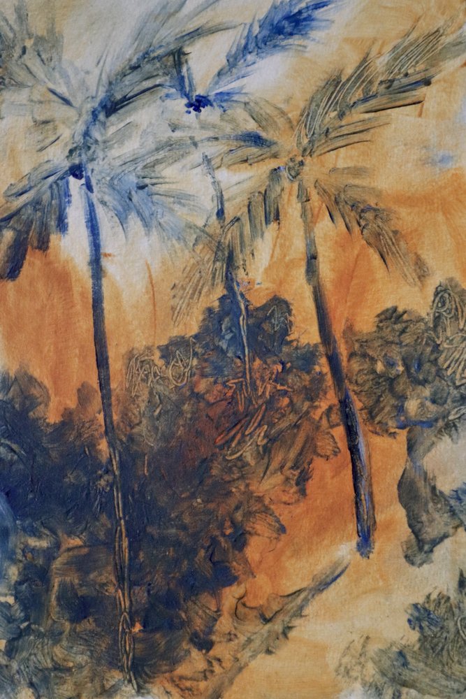 Palme blu tropicali da JMF FINE ART