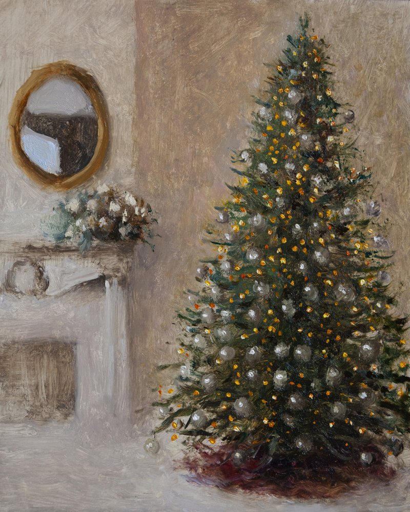 Elegante camino natalizio da James Zamora