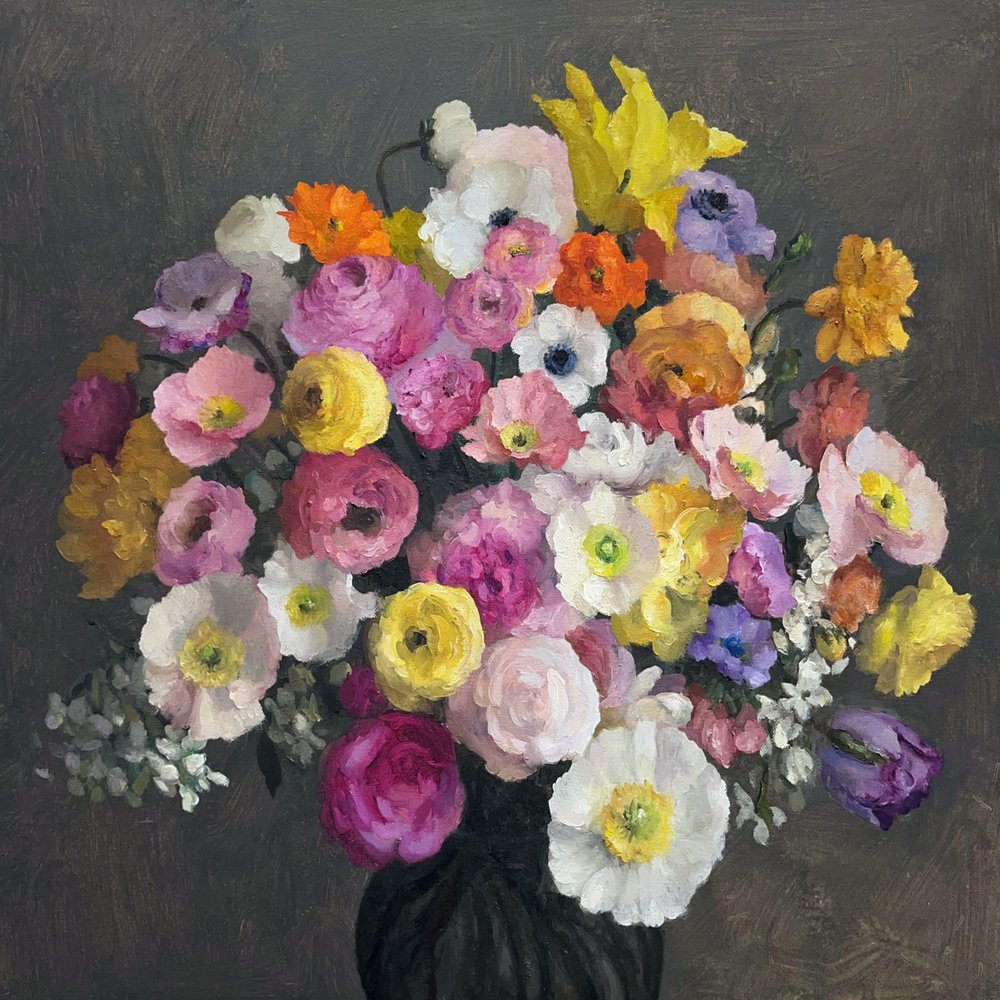 Bouquet floreale dai colori vivaci da James Zamora