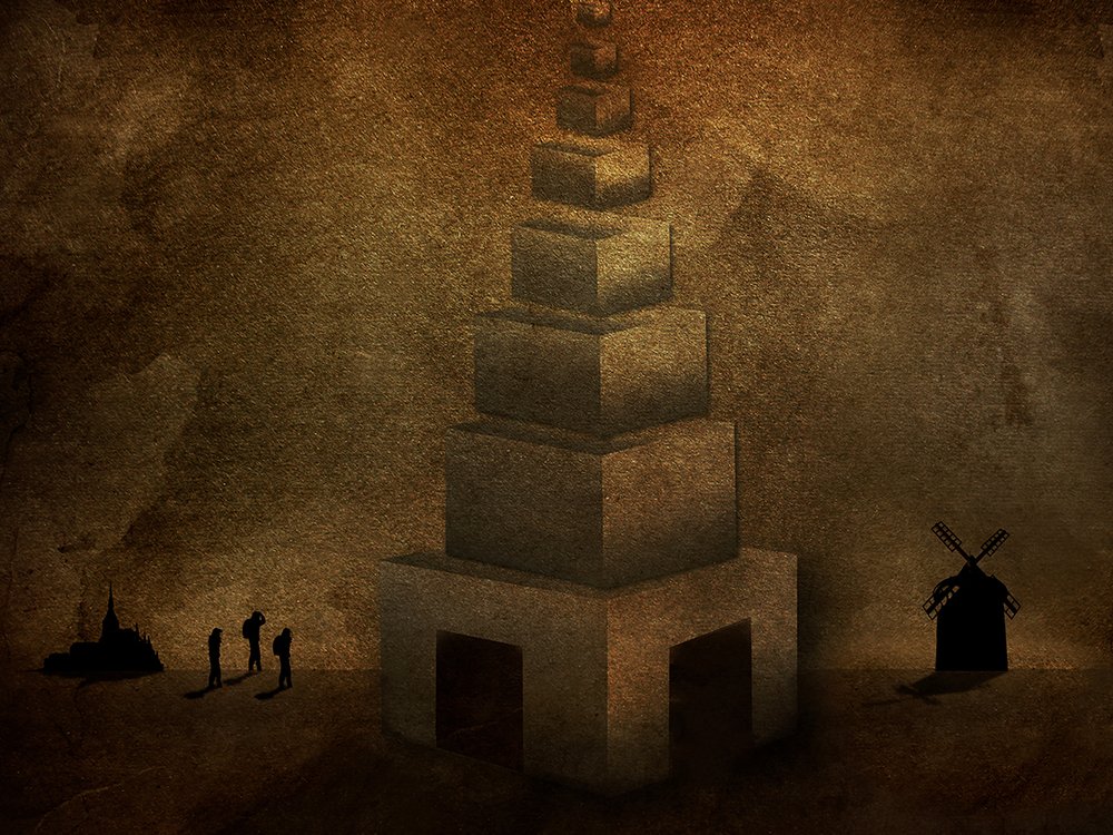 Misteriosa torre nel deserto da Jan Donckers
