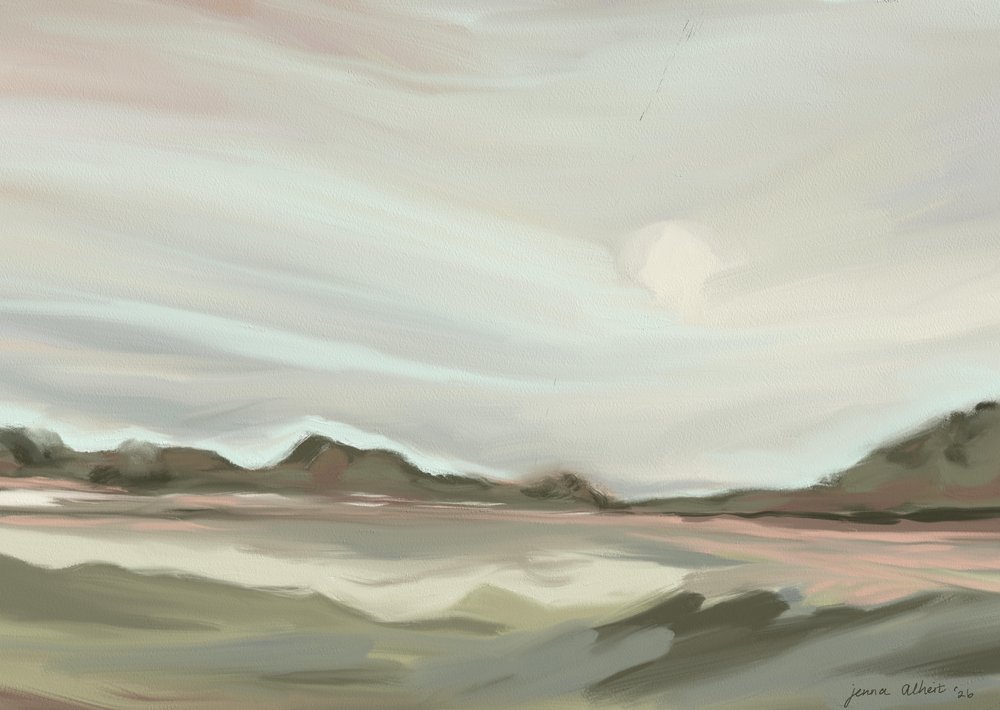 Paesaggio astratto e sereno da Jenna Alheit