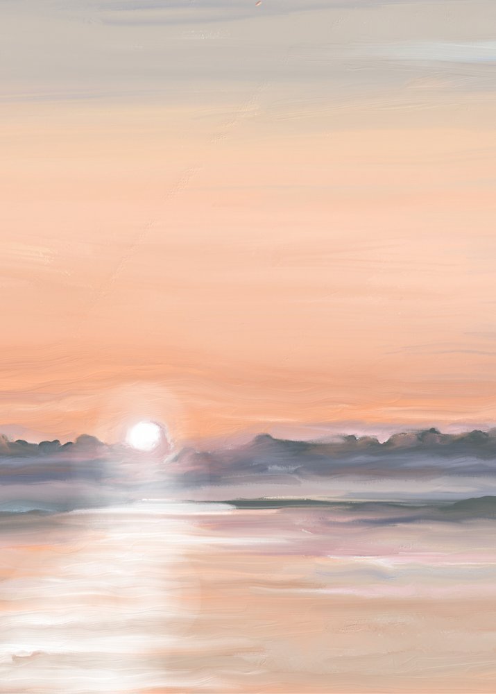 Riflesso sereno al tramonto da Jenna Alheit