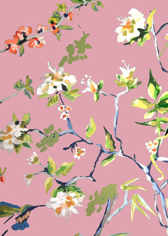 Pareti della sala da pranzo rosa 1.png da Jenny Westenhofer