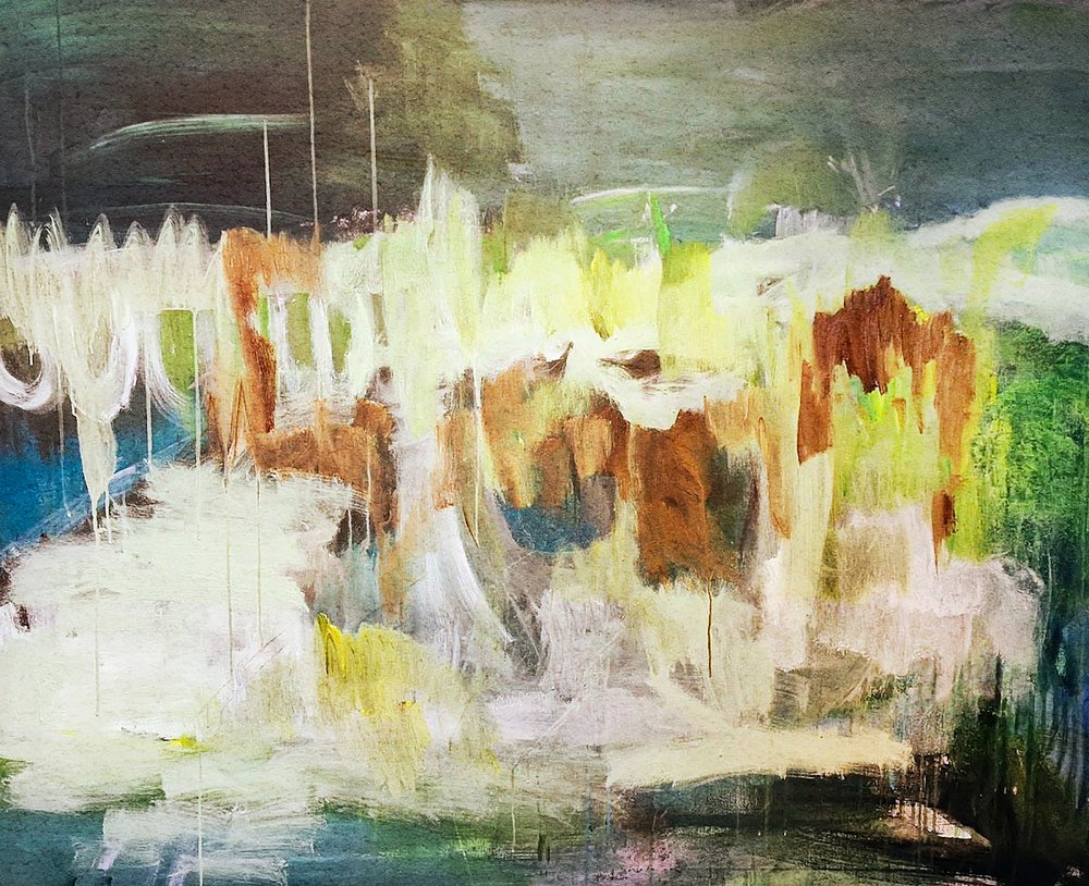 Paesaggio astratto dai colori vivaci da Joackim Schou Dahle