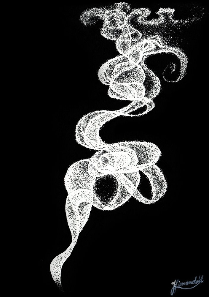 Elegante flusso di fumo da Johan Liewendahl