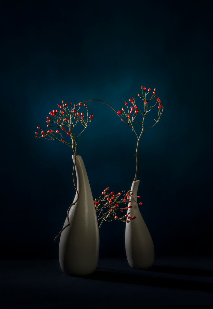 Vasi moderni "Red Berries" da John-Mei Zhong