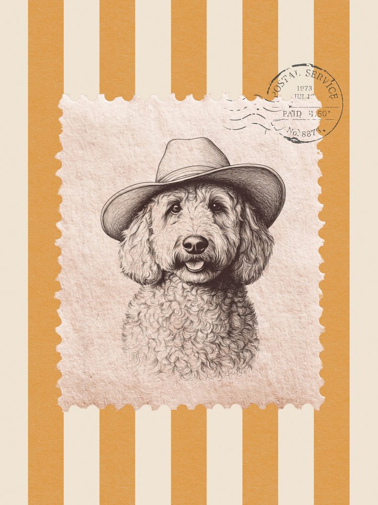 Ritratto di un cane da cowboy da Jolly and Dash