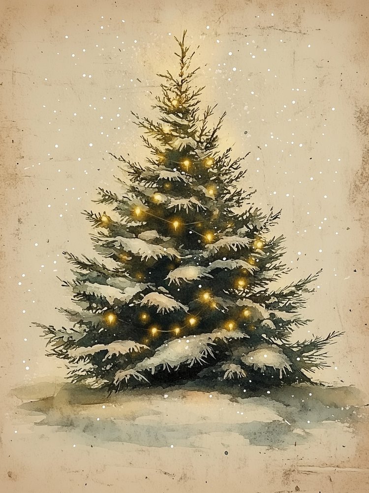 Albero di Natale innevato da Jolly and Dash