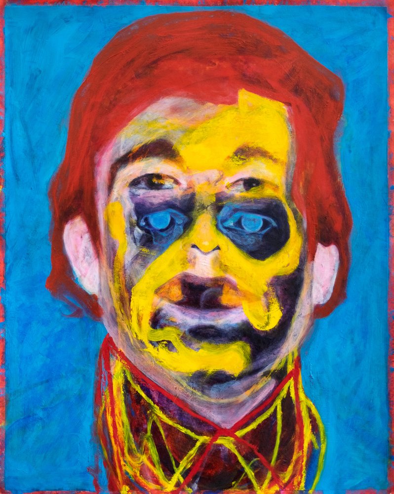Ritratto astratto colorato da Joshua Hoskins