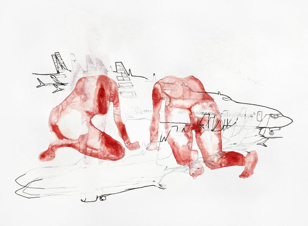 Schizzo di viaggio in figure rosse da Joshua Hoskins