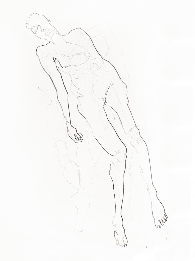 Disegno di nudo sereno da Joshua Hoskins
