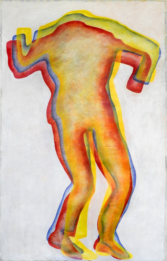 Figura dai colori vivaci a strati da Joshua Hoskins