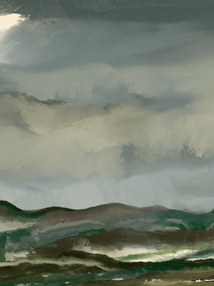 Paesaggio di Moody Mountain da Josie George