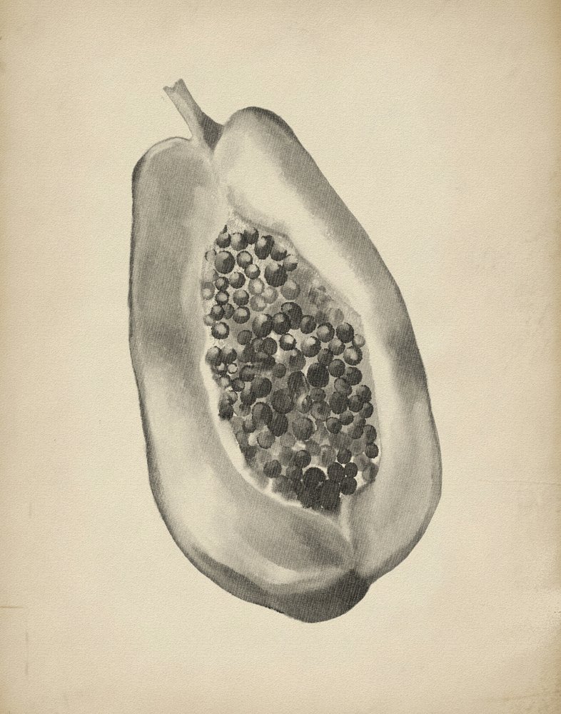 Mezza papaya tropicale da Josie George