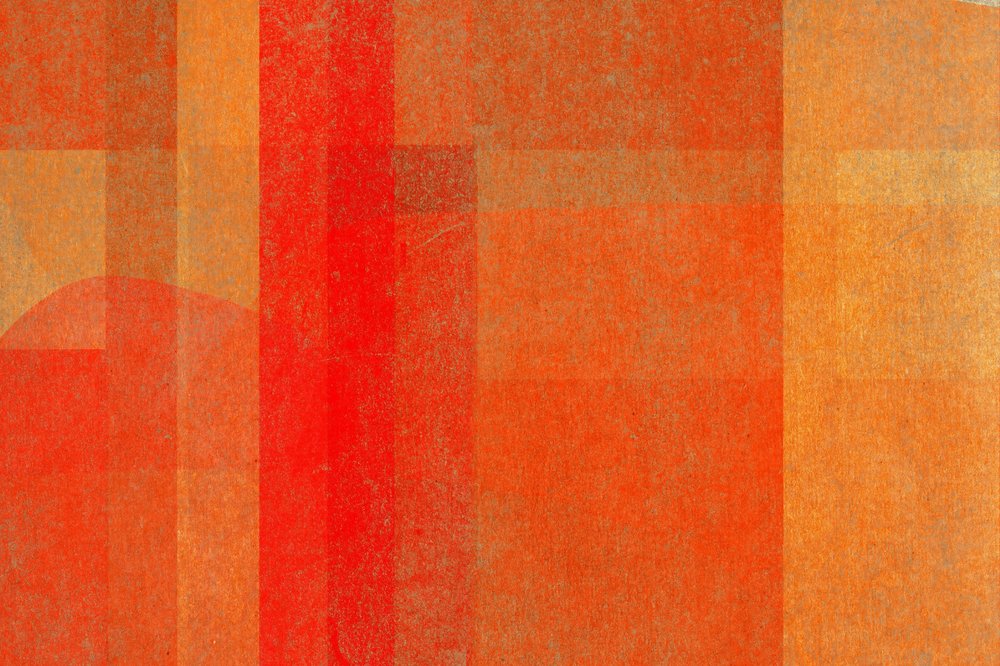 Vivaci strati arancio-rossi da Josie George