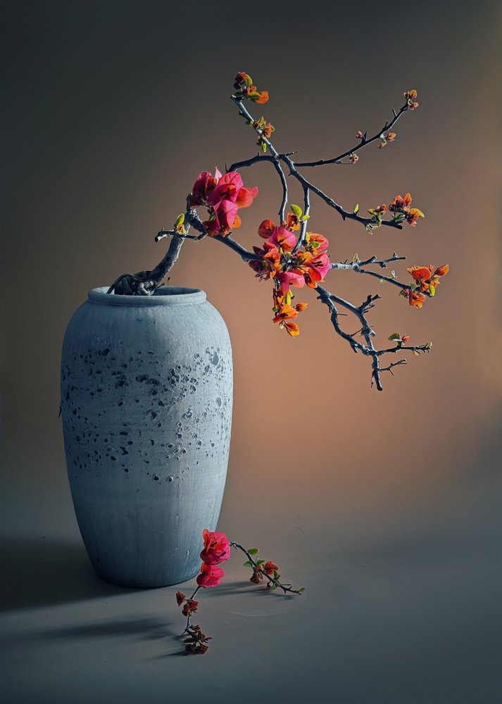 Composizione floreale Zen da Judy Tseng