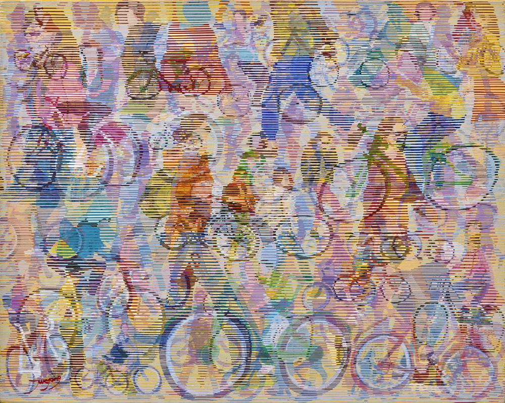 Un movimento ciclistico pieno di energia da Jukyong Park