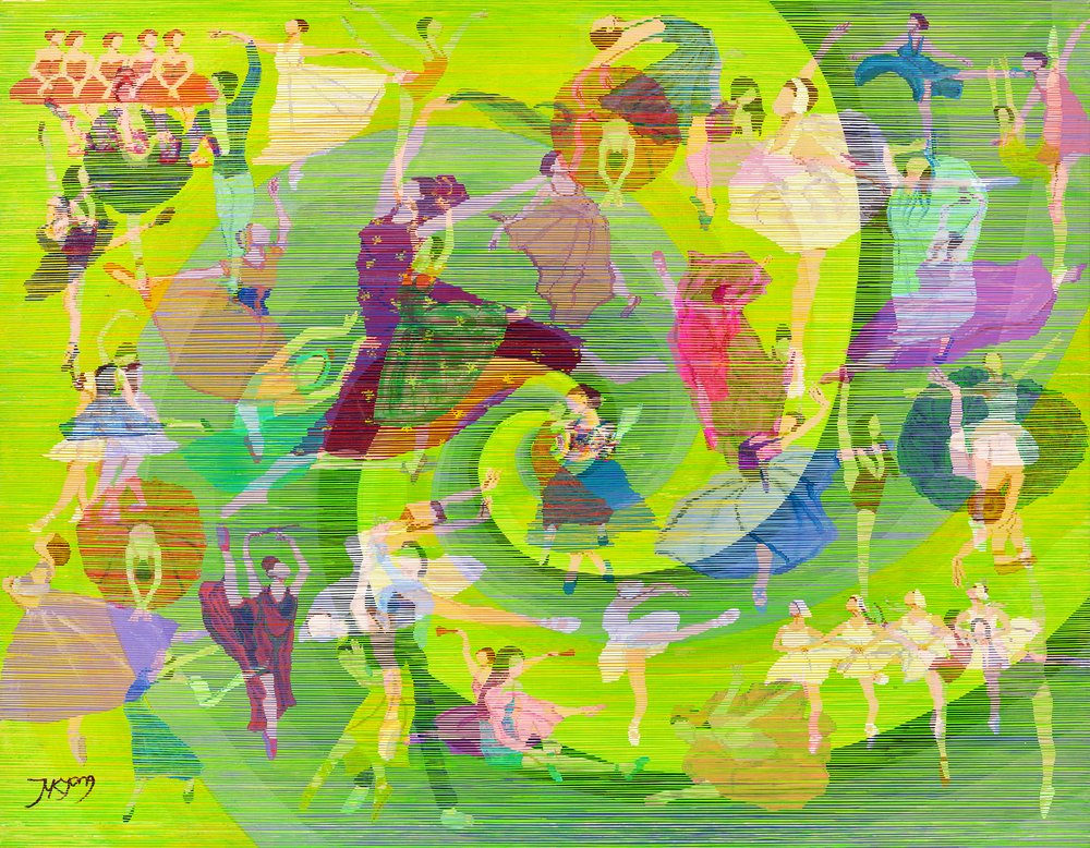Vortice di danza vivace da Jukyong Park