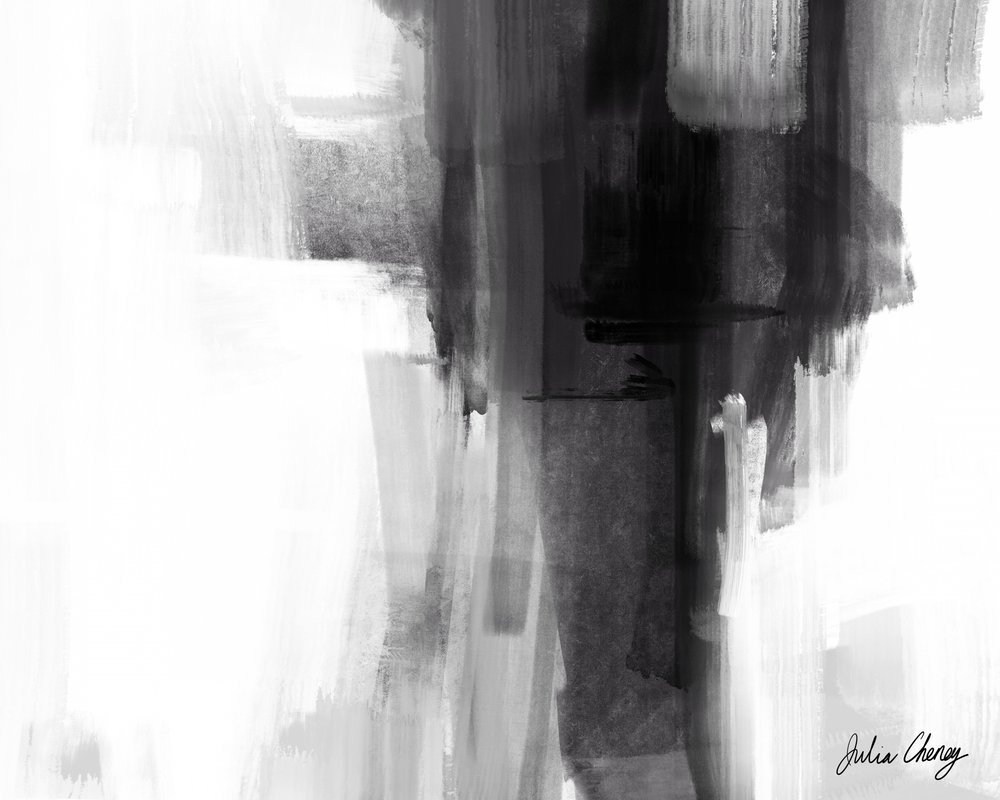 Contrasto astratto moderno da Julia Cheney
