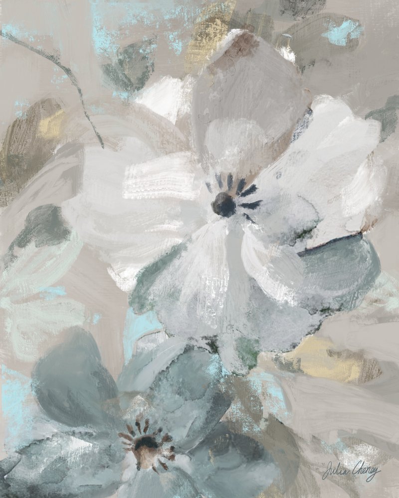 Morbidi fiori astratti da Julia Cheney