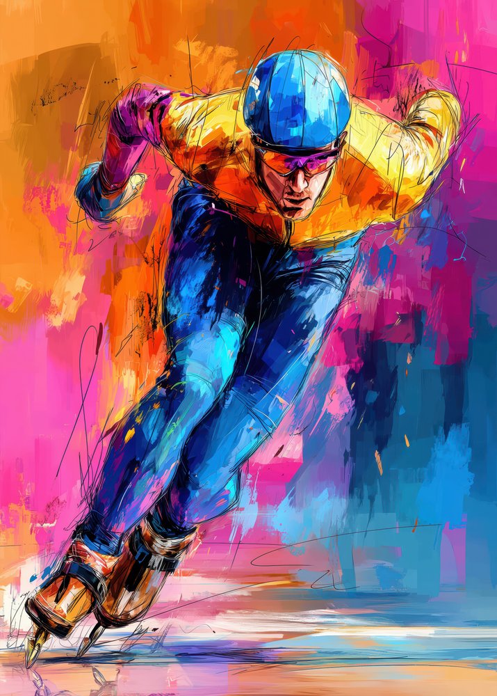 Pattinatore di velocità dinamico da Justyna Jaszke