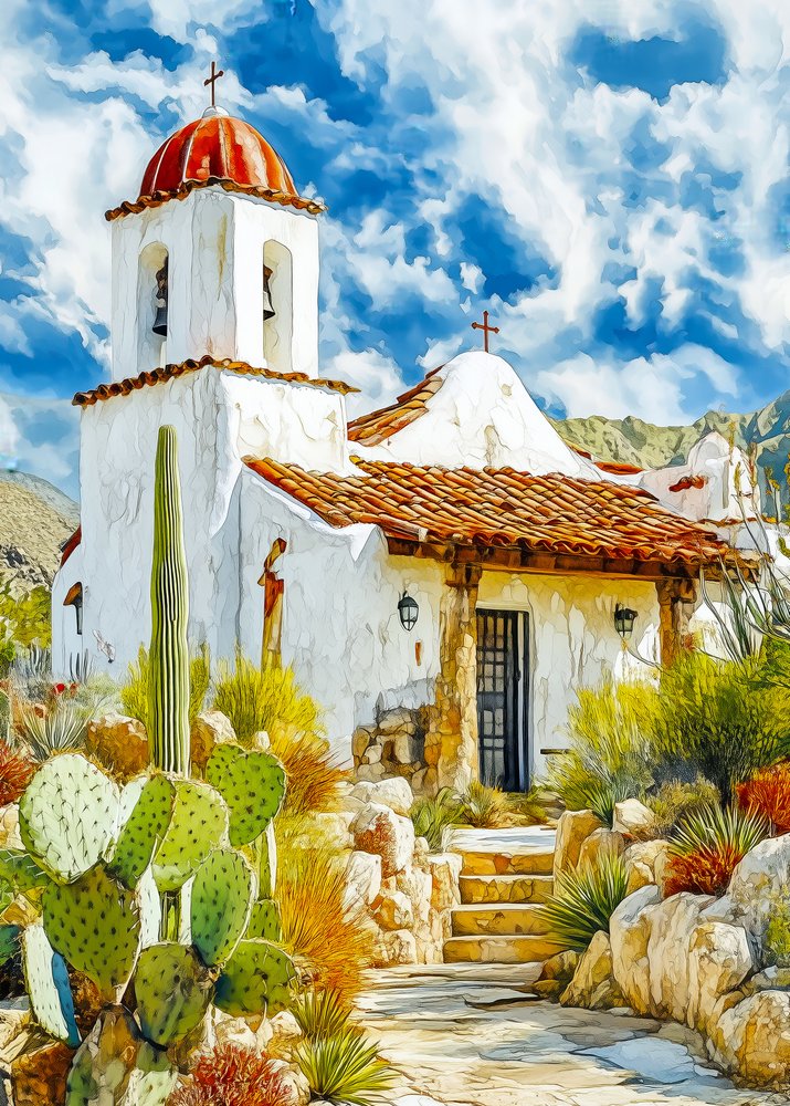 Tranquil Adobe Mission da Justyna Jaszke