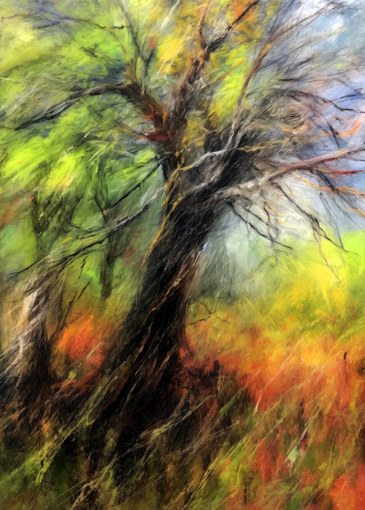 Albero autunnale dai colori vivaci da Justyna Jaszke