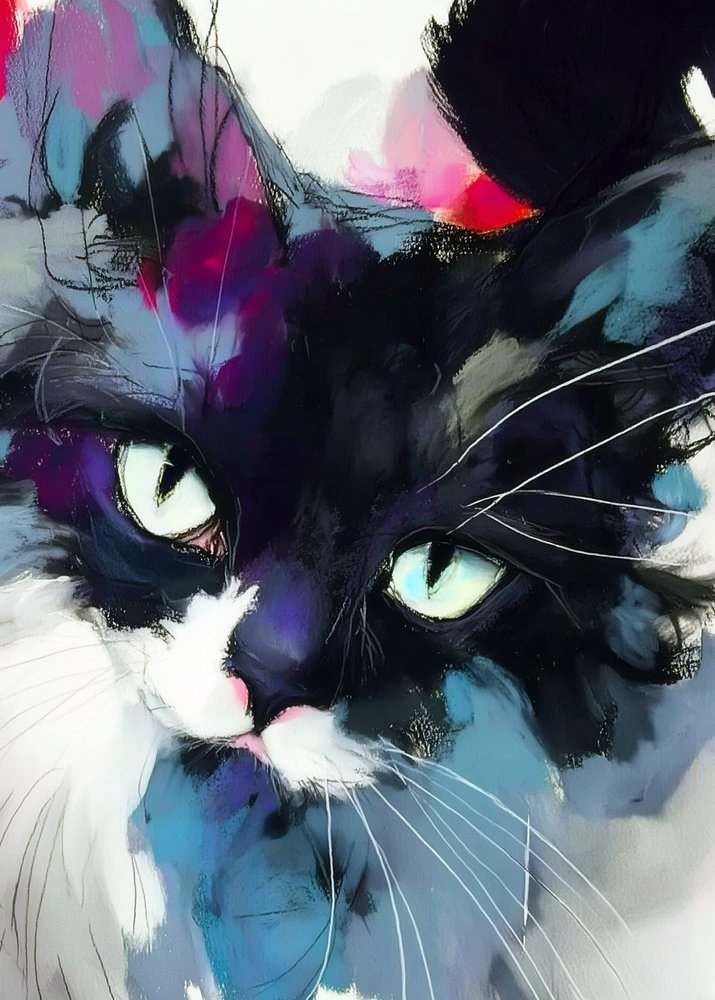 Vibrant Cat Gaze da Justyna Jaszke