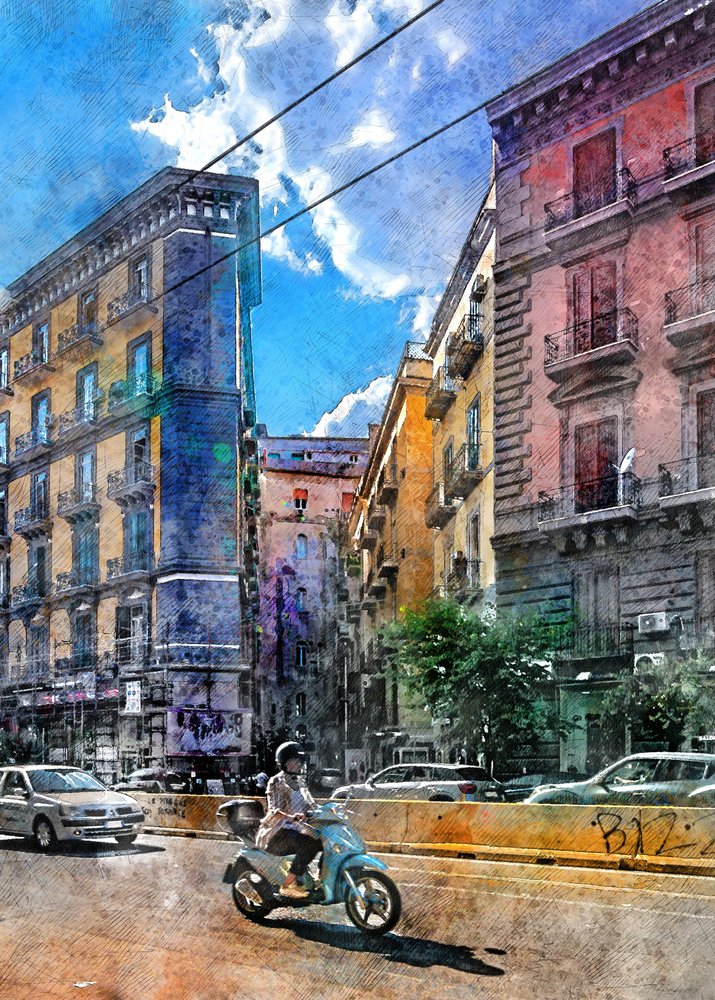 Una vivace strada cittadina da Justyna Jaszke