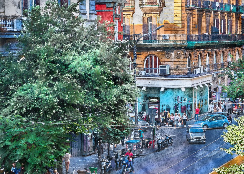Una vivace strada cittadina da Justyna Jaszke
