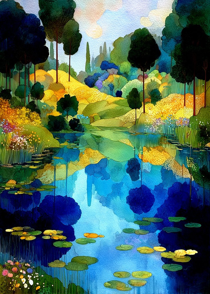 Riflessi vivaci sul lago da Justyna Jaszke