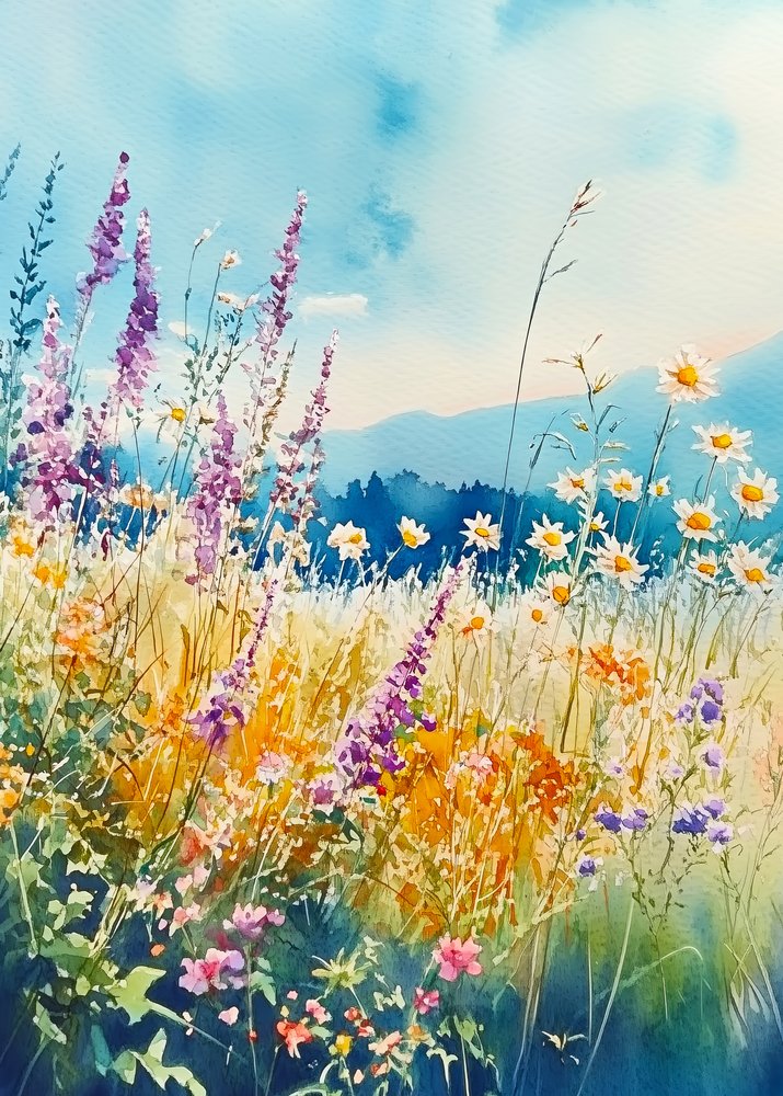 Prato fiorito dai colori vivaci da Justyna Jaszke