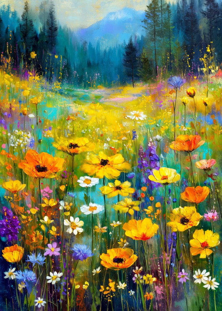 La serenità del Monte Wildflower da Justyna Jaszke