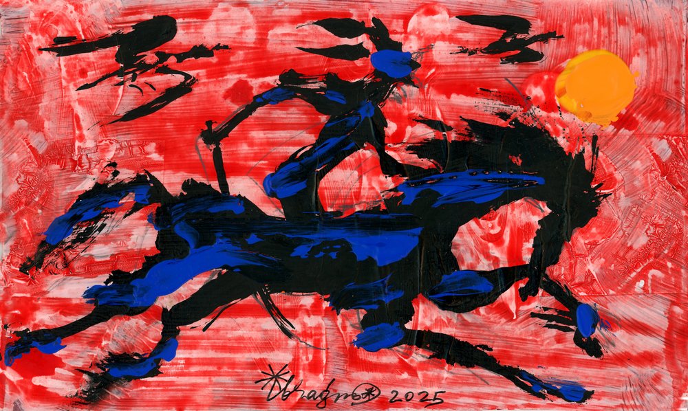 Cavaliere astratto da Kanat Ibragimov