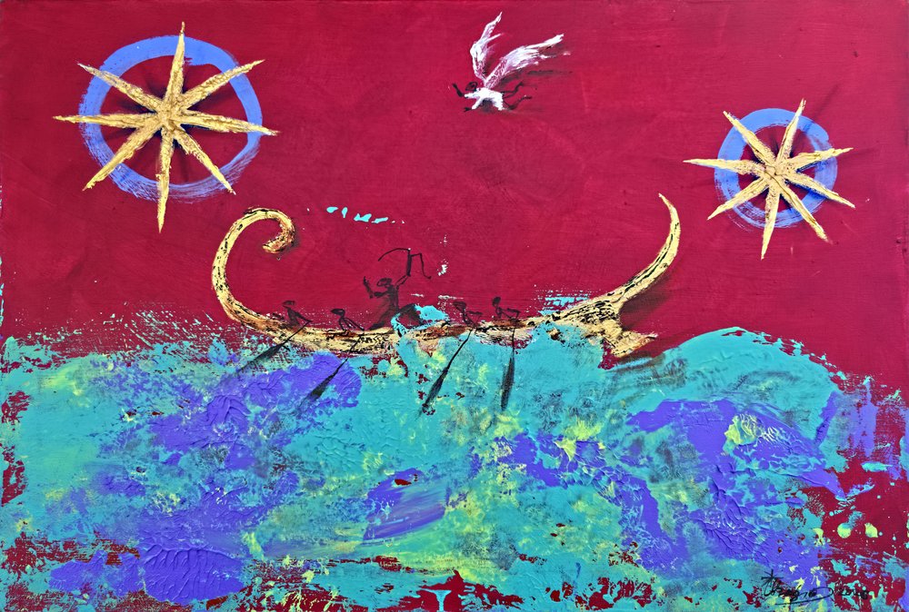 Antico viaggio per mare da Kanat Ibragimov