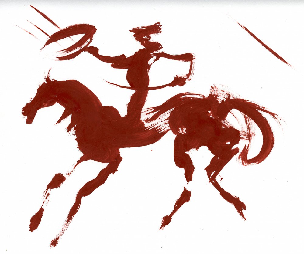 Cavaliere western al galoppo da Kanat Ibragimov