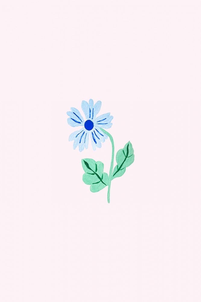 Delicato fiore blu da Karen Menzenbach