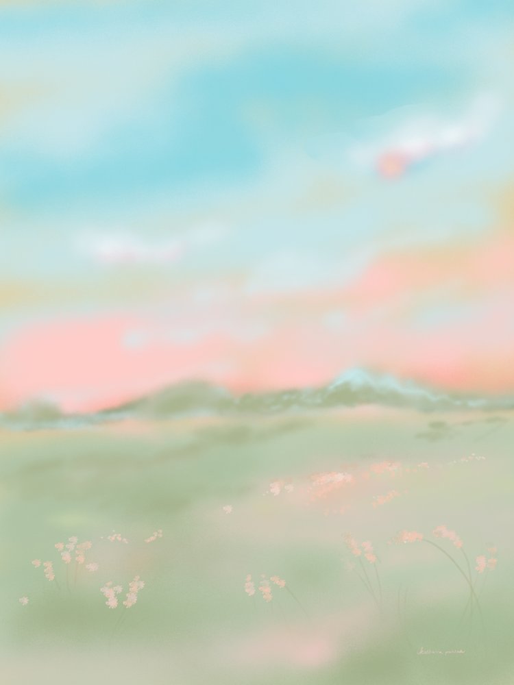 Un prato dai colori pastello da sogno da Katharina Puritscher