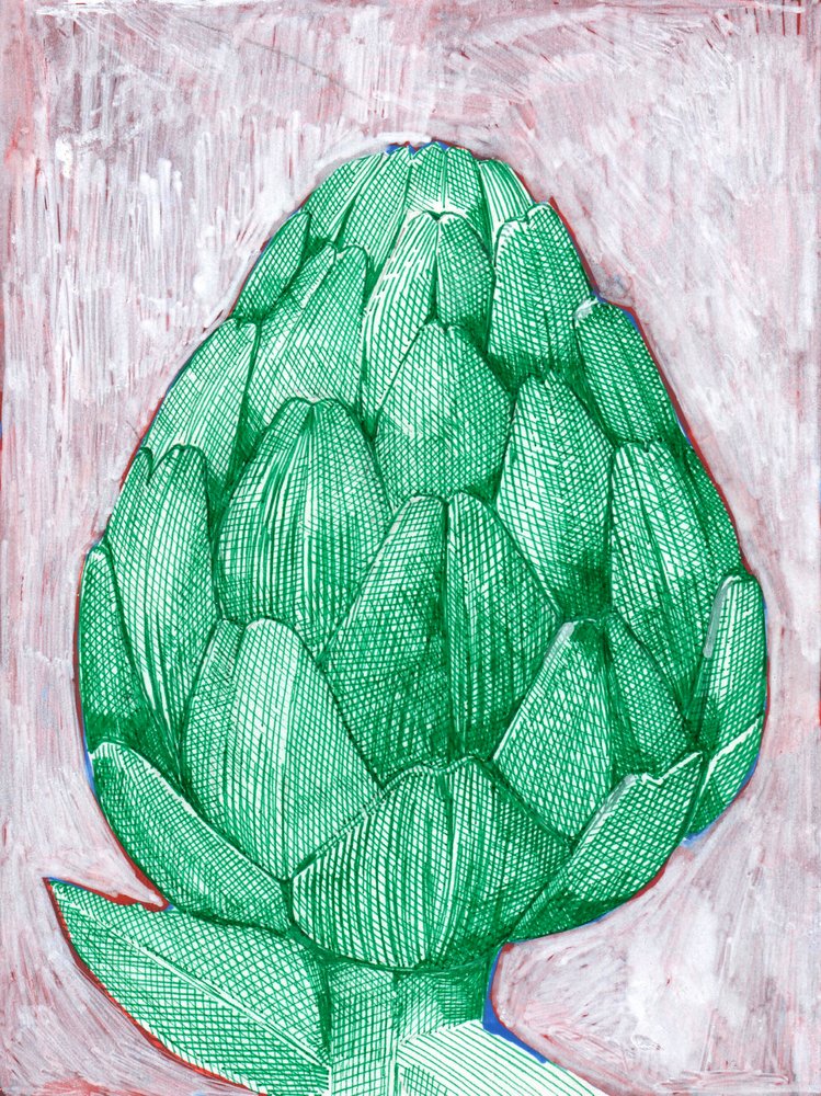 Carciofo verde vibrante da Katie O'Shea