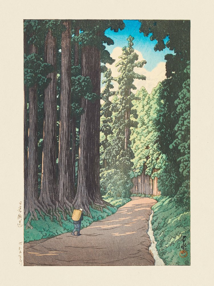 Nikko Gaido (La strada per Nikko) (1930) da Kawase Hasui