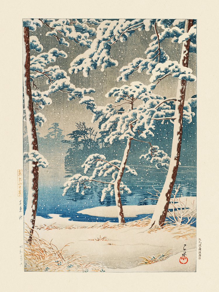Senzokuike (Lago Senzoku) (1928) da Kawase Hasui
