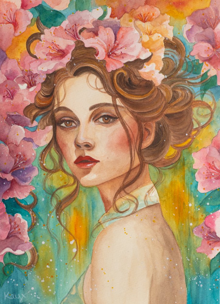 Ritratto di una bellezza in fiore da Kay Shanley