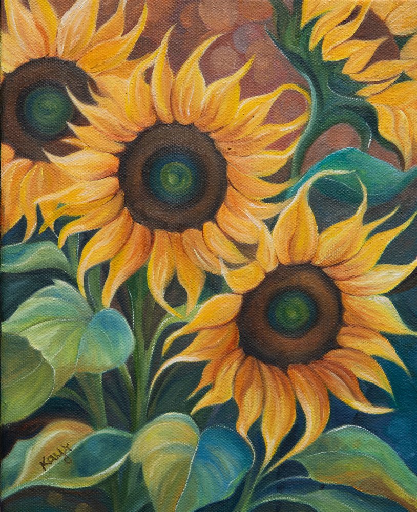 Girasoli estivi da Kay Shanley