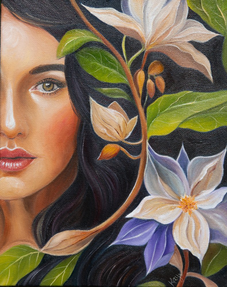Donna in fiore da Kay Shanley