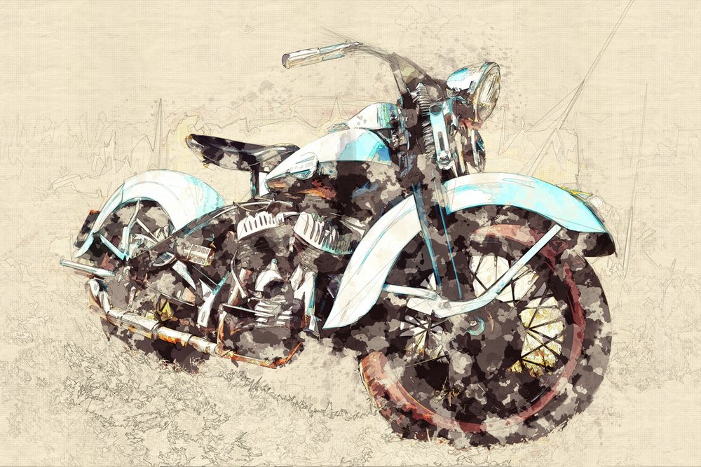 Dipinti di motociclette d